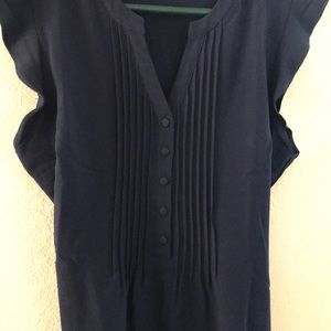 Navy Blue Blouse